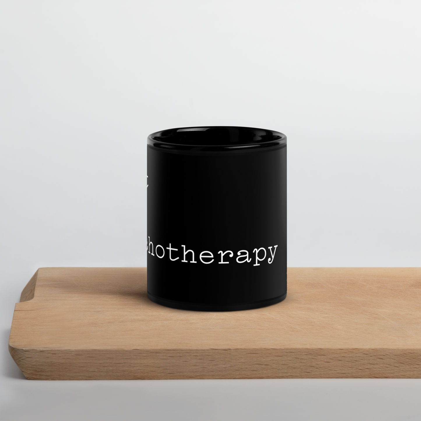 Cult of Psychotherapy Black Glossy Mug