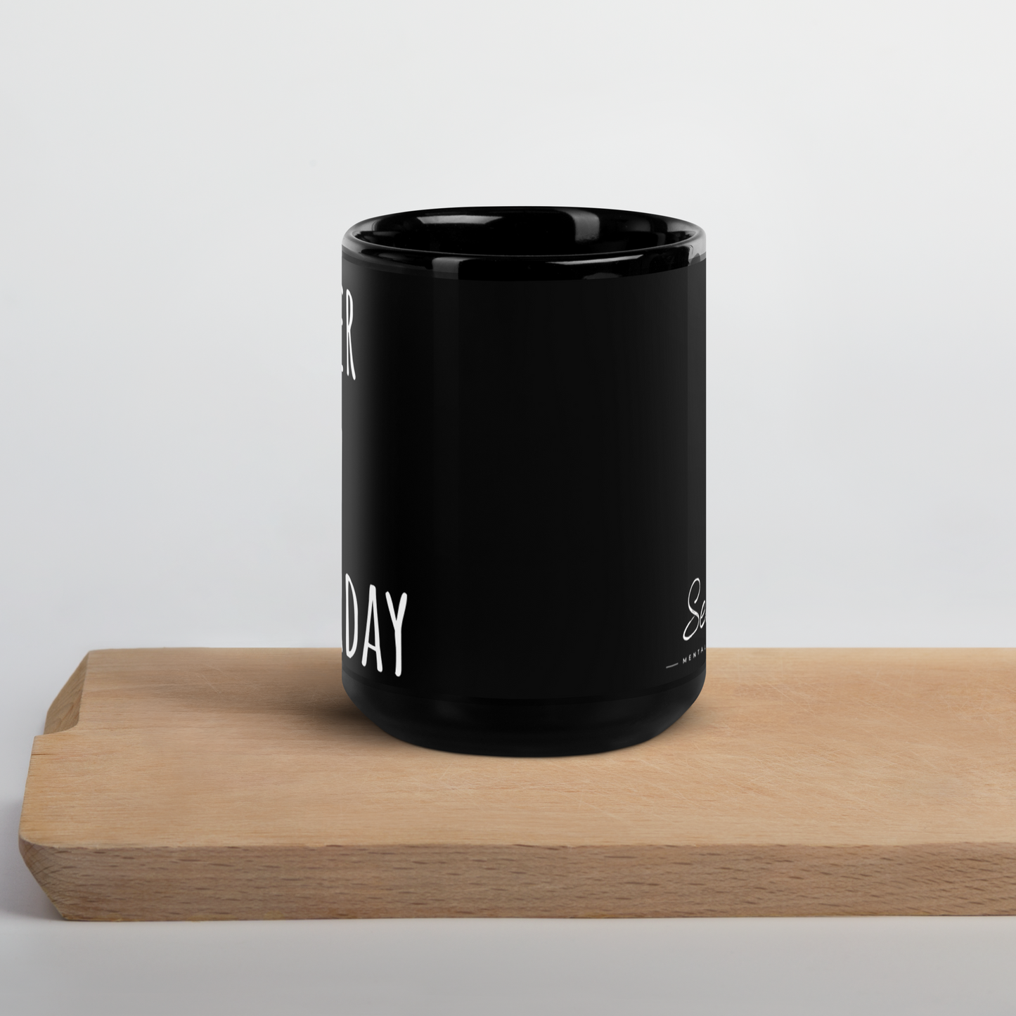 Better than yesterday 15oz Black Glossy Mug