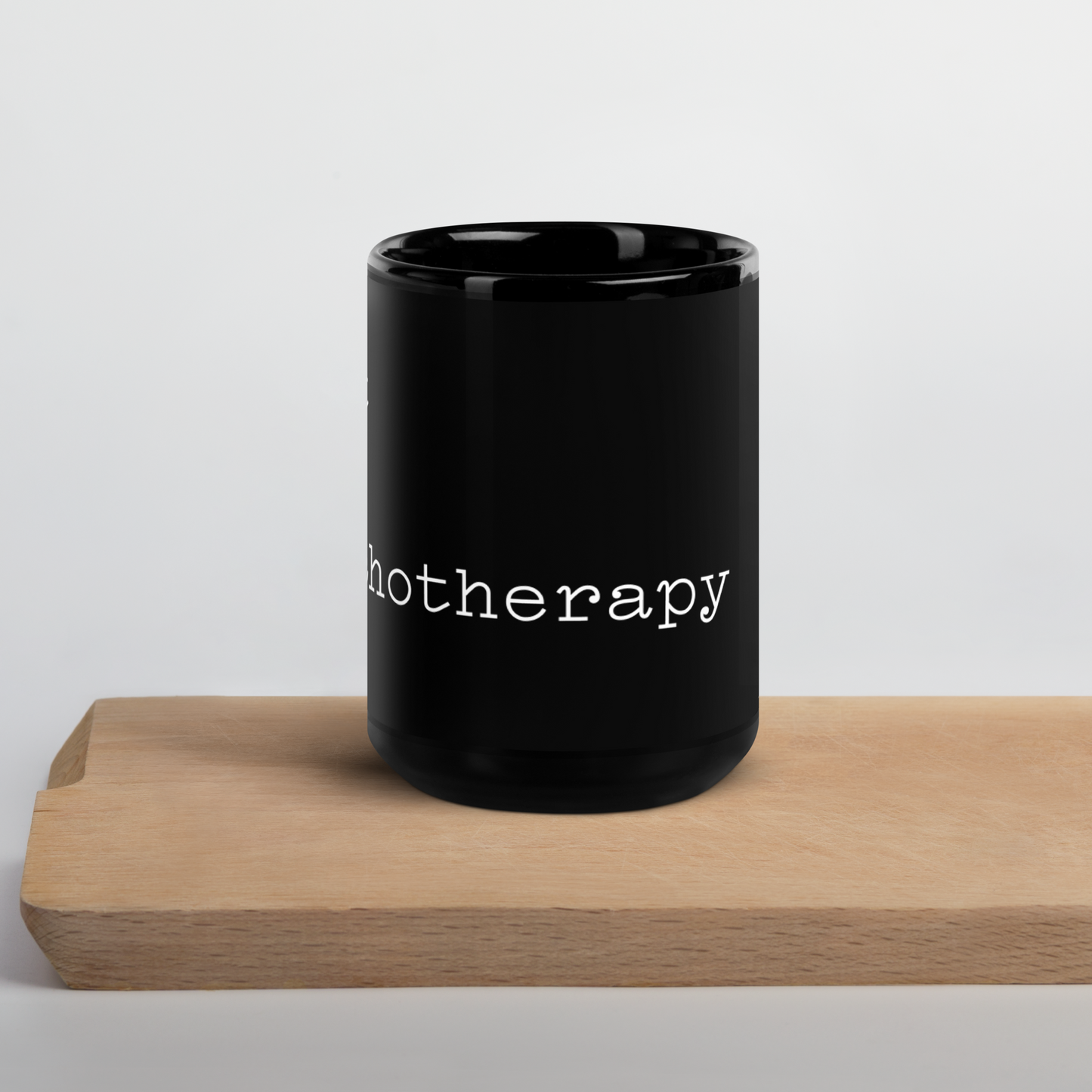 Cult of Psychotherapy Black Glossy Mug