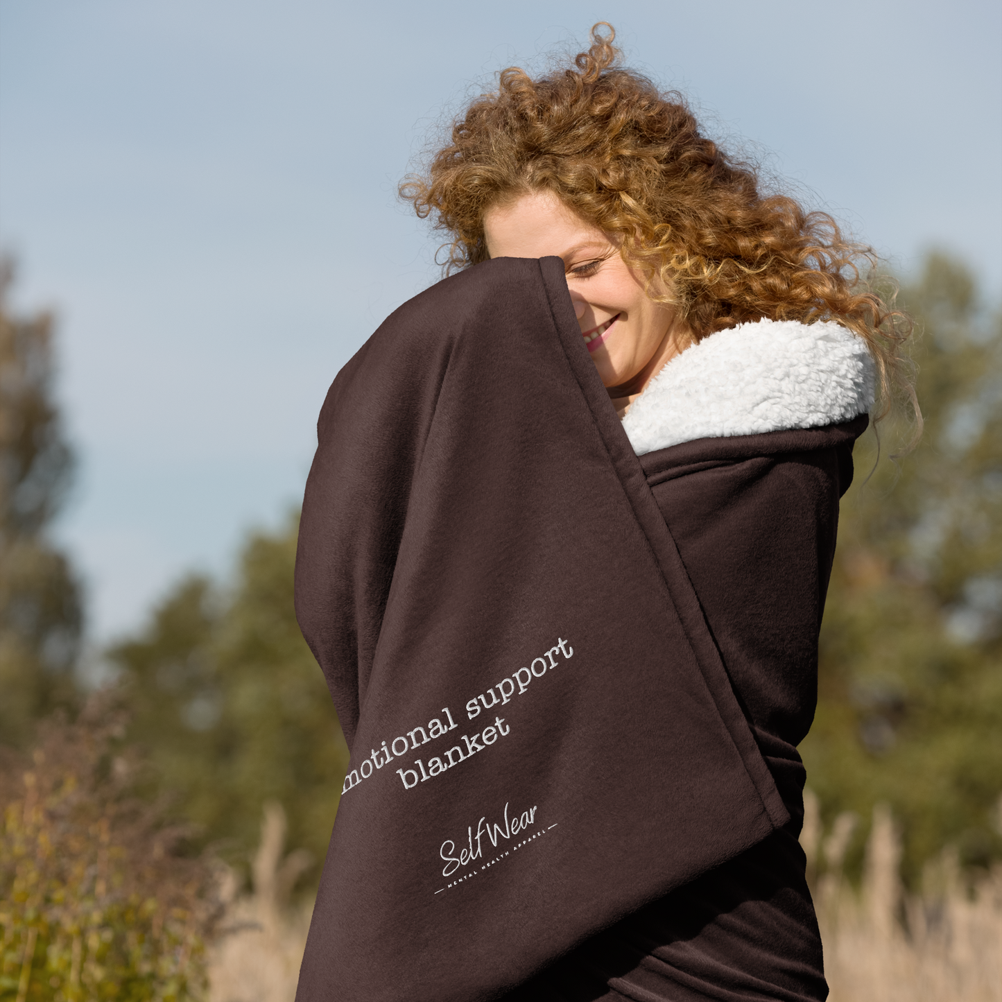 Emotional Support Blanket Premium sherpa blanket