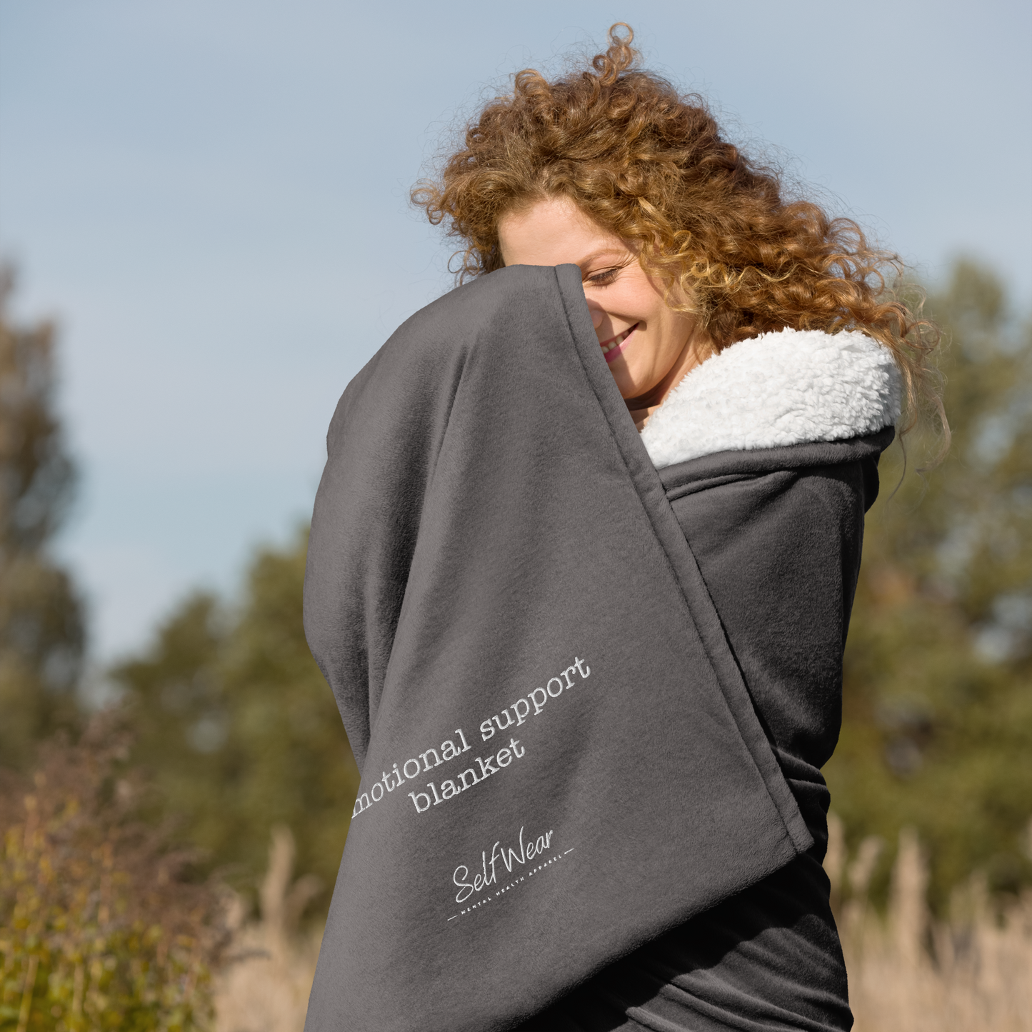 Emotional Support Blanket Premium sherpa blanket