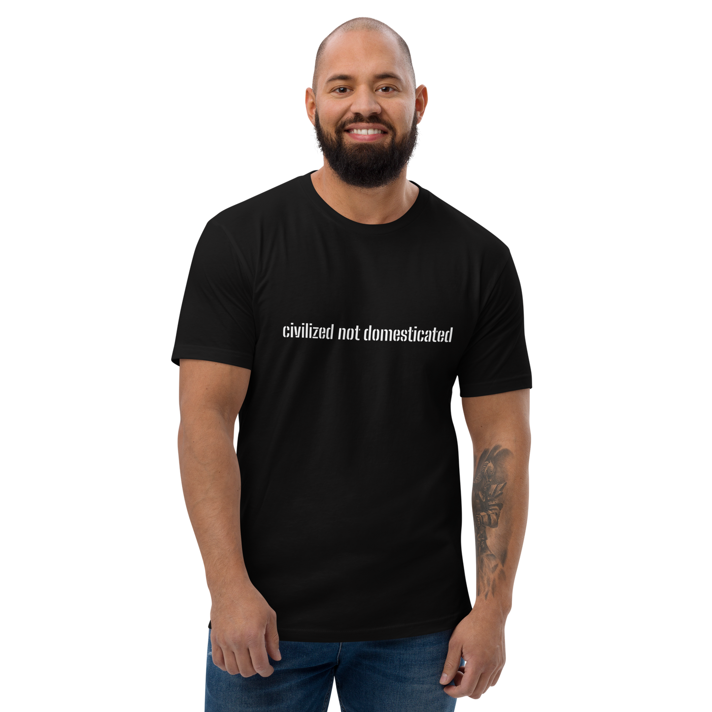 Civilized not domesticated Short Sleeve T-shirt