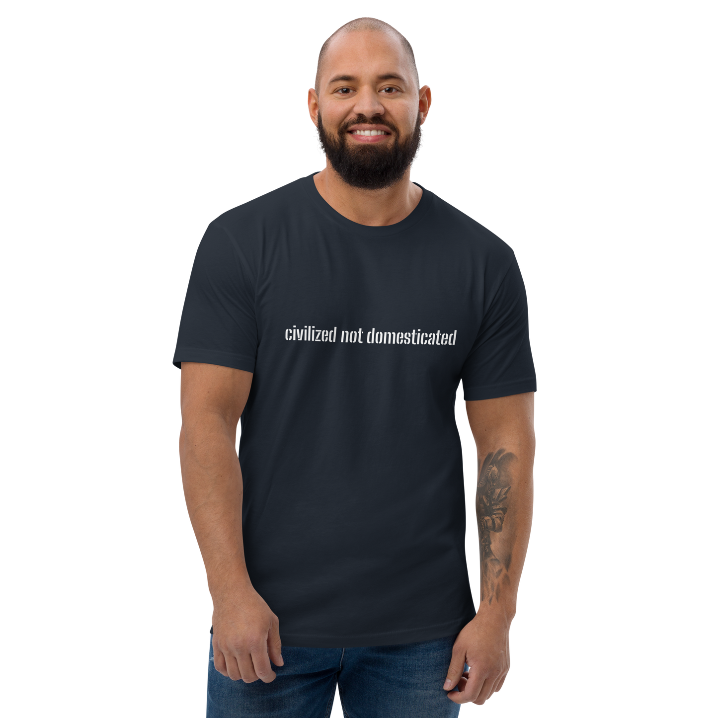 Civilized not domesticated Short Sleeve T-shirt